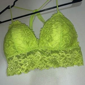 Neon Lace Lightly Padded Bandeau